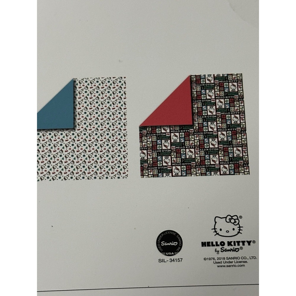 New 3 Packs Cricut Hello Kitty Holiday Deluxe Paper 12x12 Christmas Rare Sealed - Picture 5 of 9